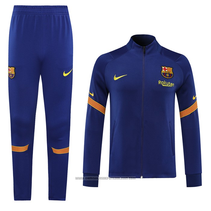 Jaqueta de Treinamento Barcelona 2020-2021 Azul